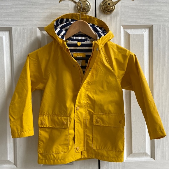 gap yellow raincoat
